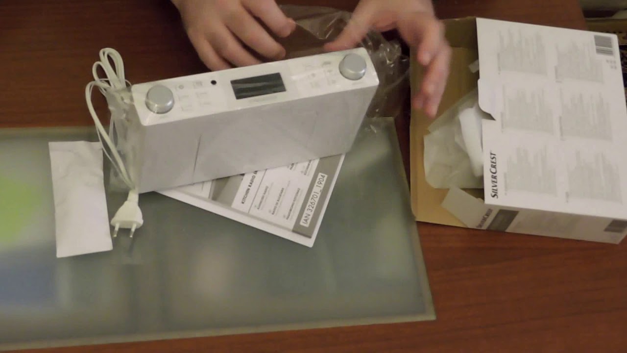 Silvercrest kitchen radio unboxing