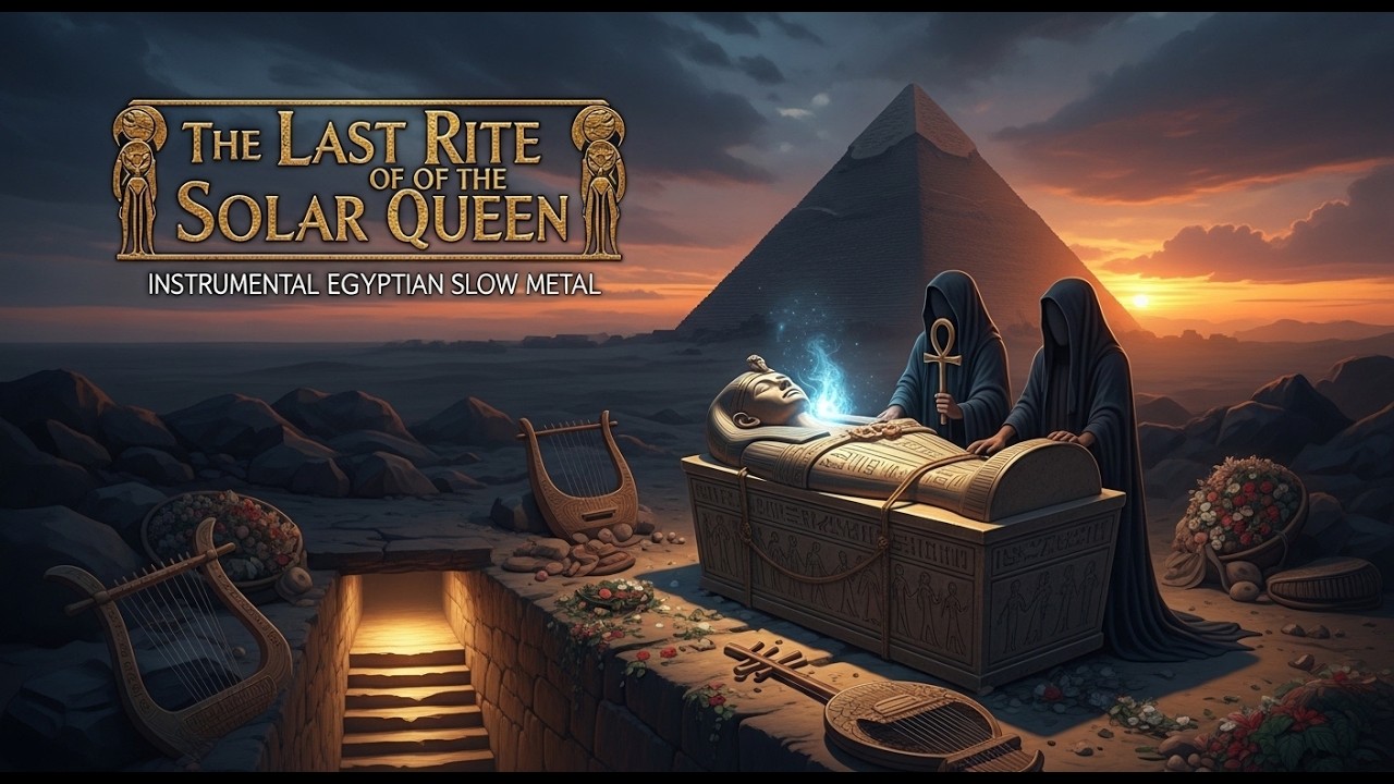 Instrumental Egyptian Slow Metal  - The Last Rite of the Solar Queen