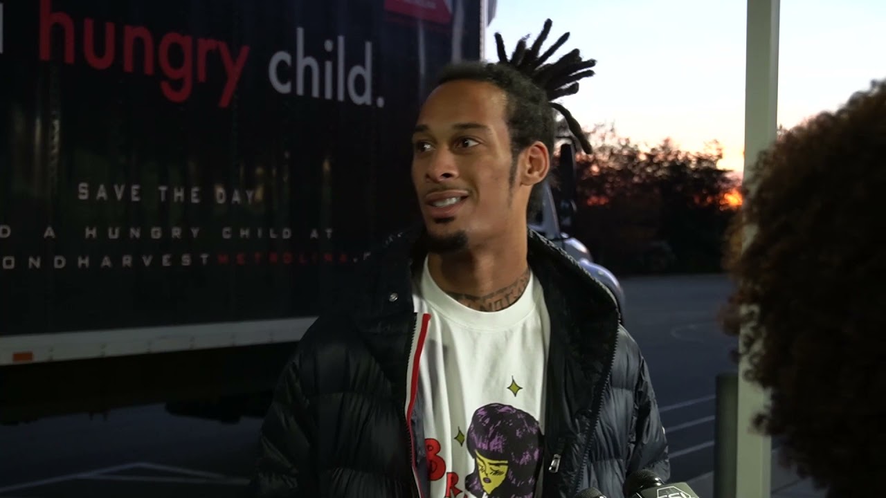 Carolina Panthers Robby Anderson Hosts Thanksgiving Drive-Thru To Help Impact Those In Need