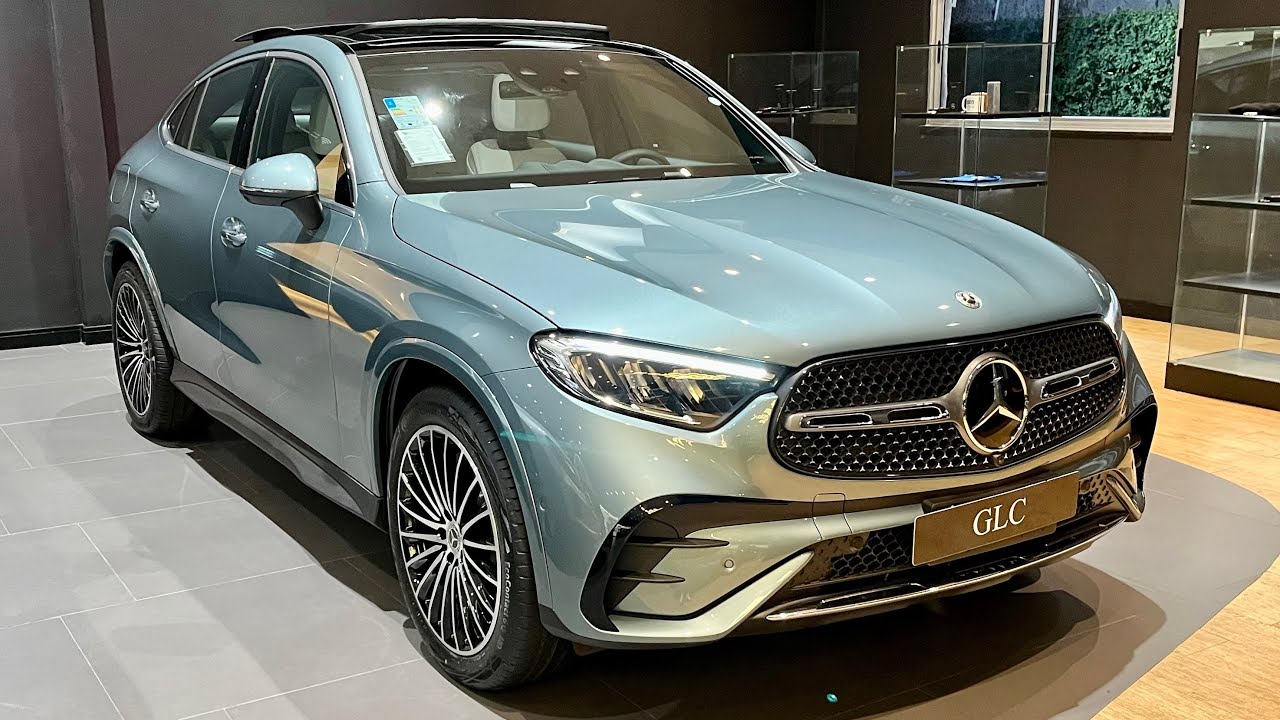 NOVO MERCEDES GLC 300 COUPÉ AMG LINE VERDE SILVER 2026 2.0 TURBO DE 258 CV EM DETALHES