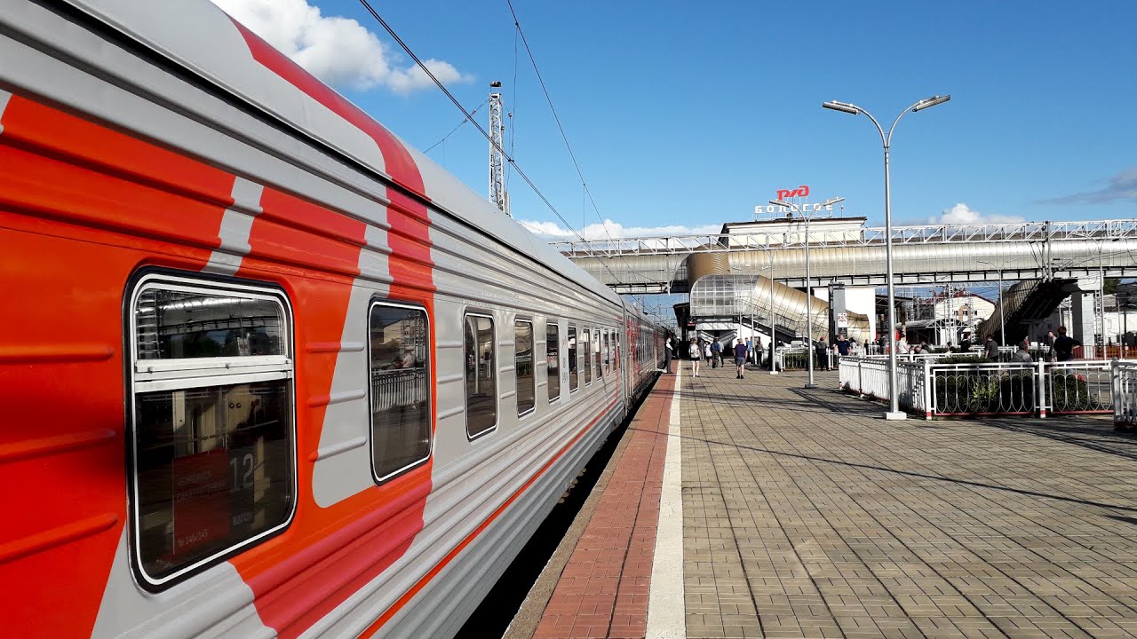 Отправление поезда из Санкт-Петербурга (Ладожский вокзал)/Departure of the train from St. Petersburg