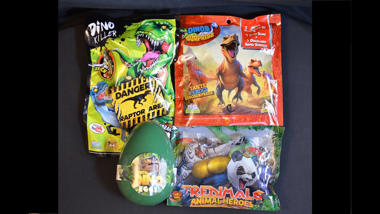 Dinosauri in edicola! Apro 3 buste e un uovo a tema dinosauri