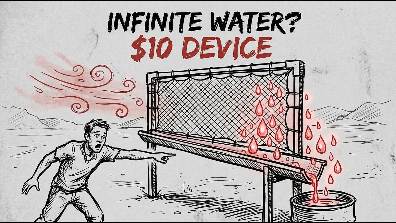 How to Get Infinite Water From Air (The $10 Forgotten Engineering Trick)