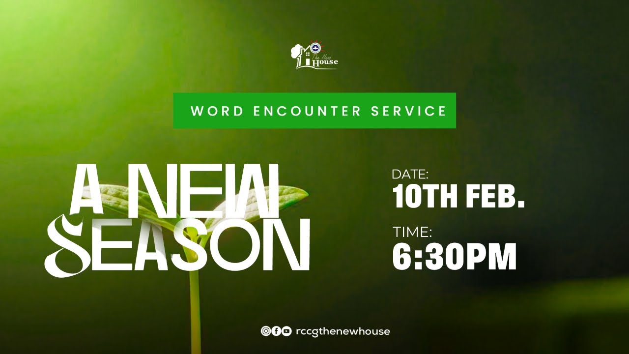 WORD ENCOUNTER SERVICE  || NEW SEASON ||  TUES. 10TH FEBRUARY 2026
