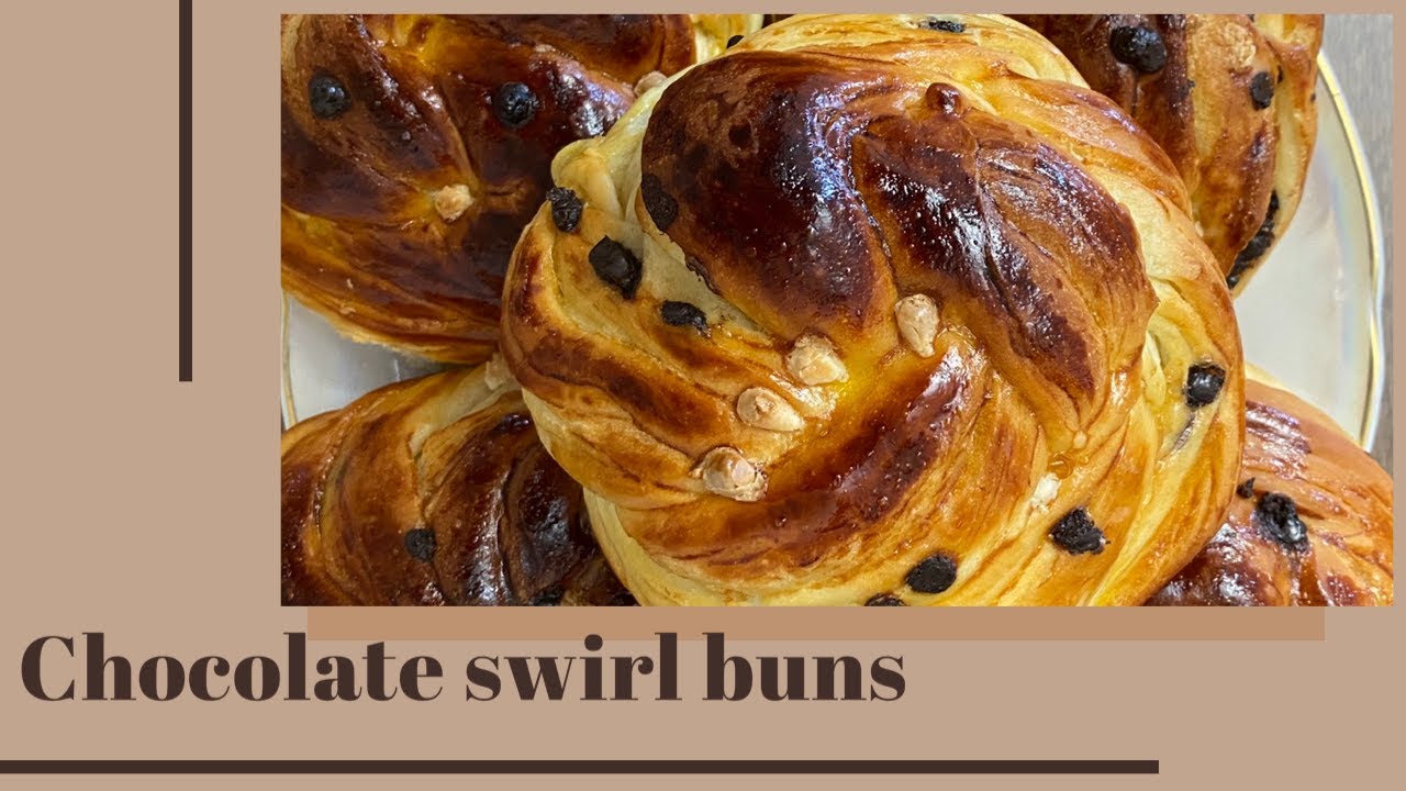 How to make chocolate swirl buns - Soft&Yummy| Şokoladlı bulka- Yumşaq &ləzzətli
