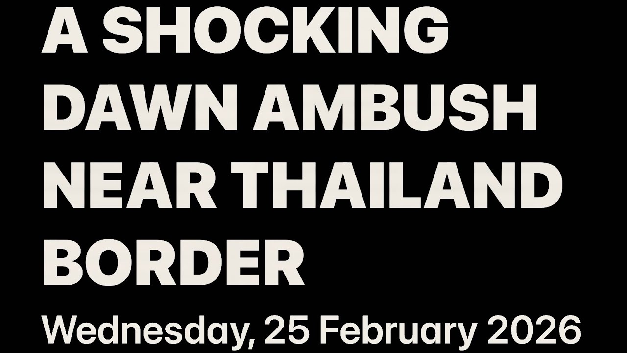 A SHOCKING DAWN AMBUSH NEAR THAILAND BORDER | Wednesday, 25 February 2026