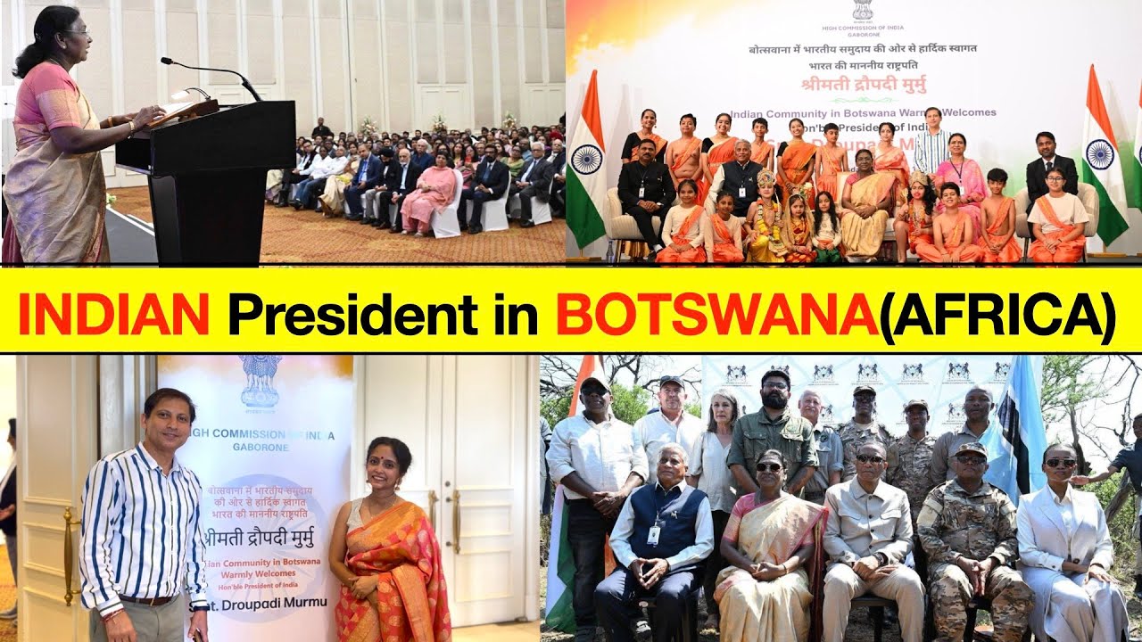 PRESIDENT Of INDIA Visit in BOTSWANA😲...@PresidentOfIndia  @shreecraftplace_shilpa