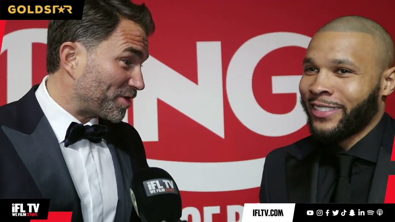 'DO YOU STILL ****** WANT IT?' - EDDIE HEARN & CHRIS EUBANK JR HAVE WORDS IN RED CARPET EXCHANGE