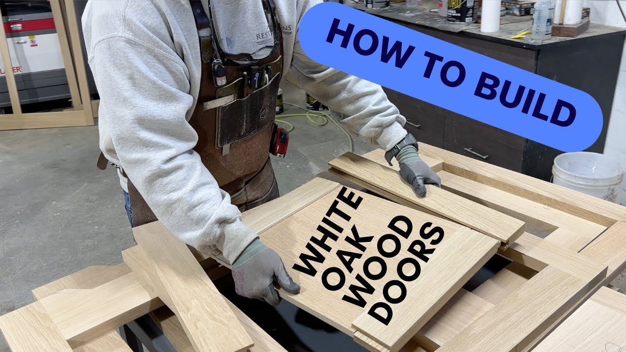 How to Build Tongue and Grove White Oak Doors