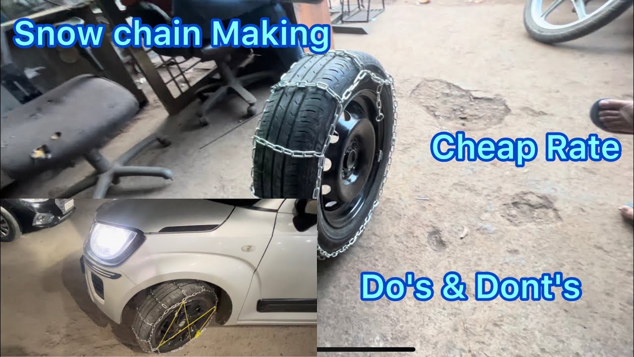 Snow Chain Making by own DIY Delhi #travel #explore #adventure #snow #car #trend #viral #mountains