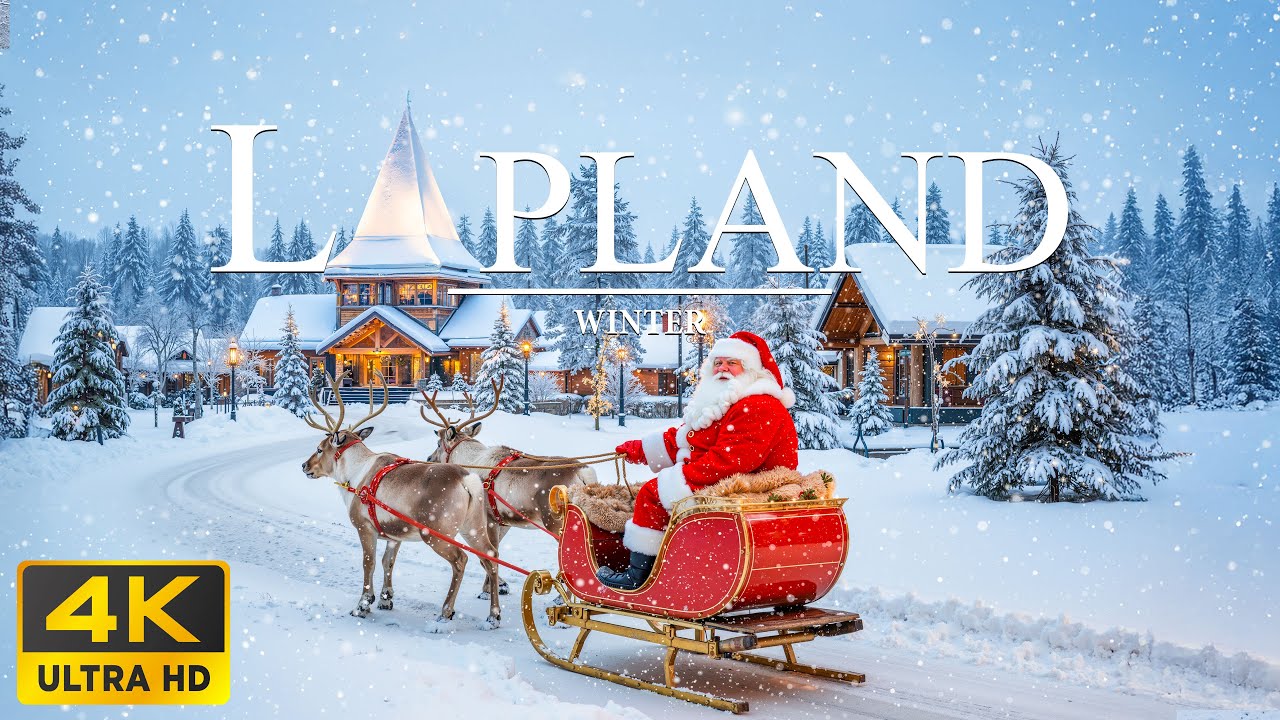 Winter in Lapland 4K ❄️ Legendary Santa Land, Snowy Forests & Arctic Silence