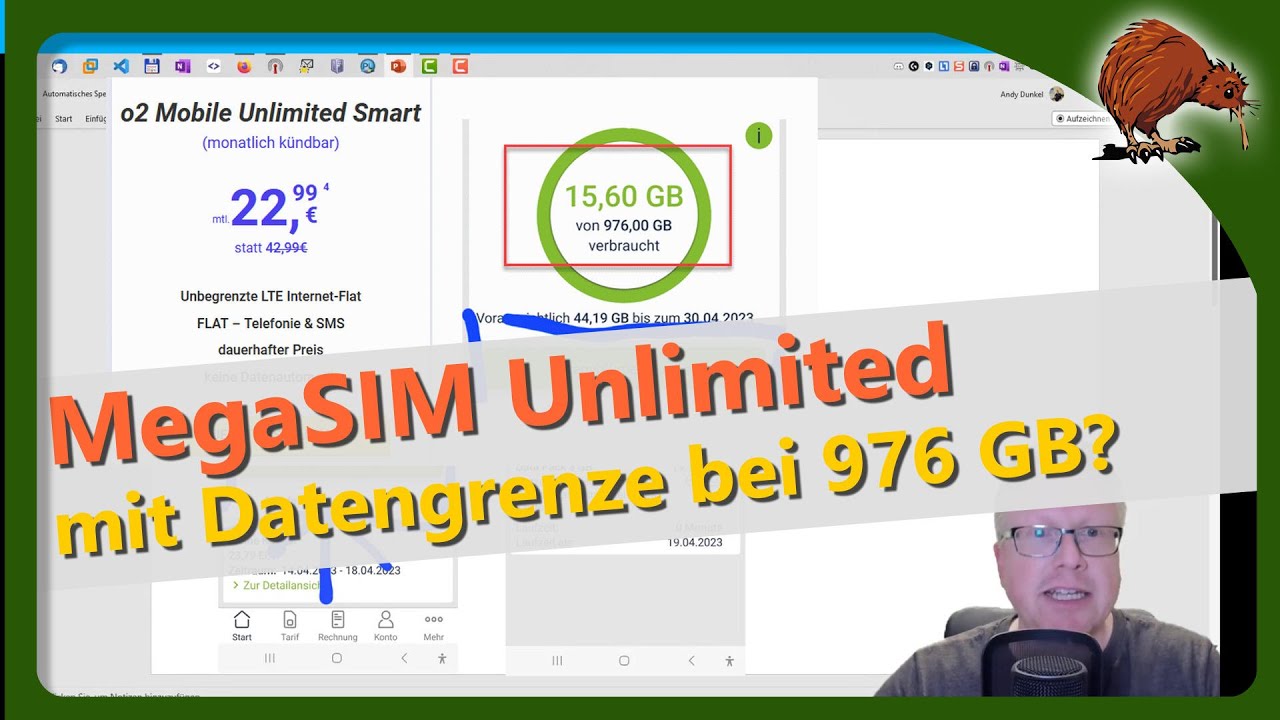 MegaSIM Unlimited mit Datenlimit bei 976 GB?