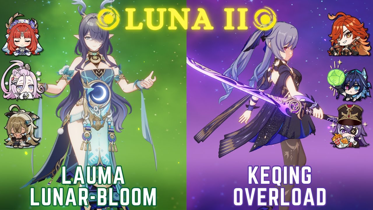 C0 Lauma Lunar-Bloom & C6 Keqing Overload - Genshin Luna II Spiral Abyss Floor 12
