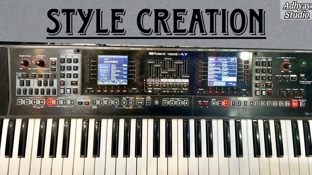 Roland E-A7 Style Composer Tutorial: How to Make a Custom Style/Rhythm | Step-by-Step Tutorial ||