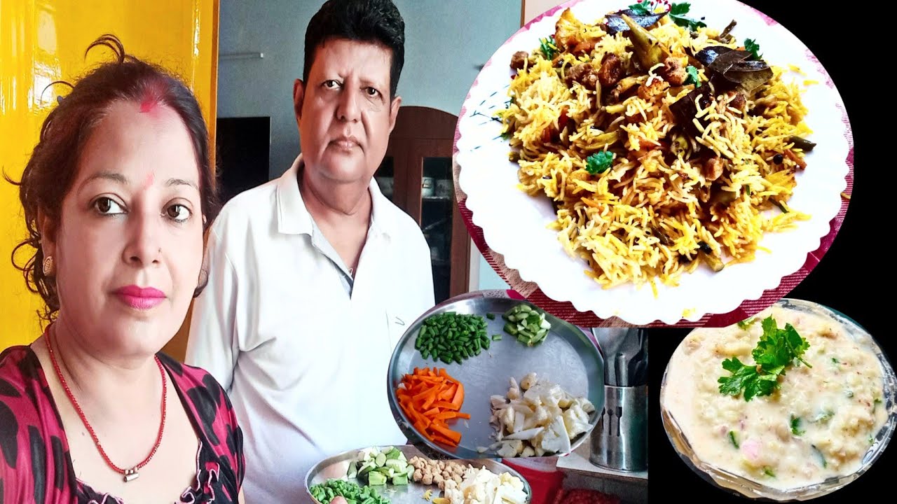 Veg  Biryani और साथ में Kheera Raita होटल वाले स्वाद के साथ  | Vegetable Biryani In Pressure Cooker