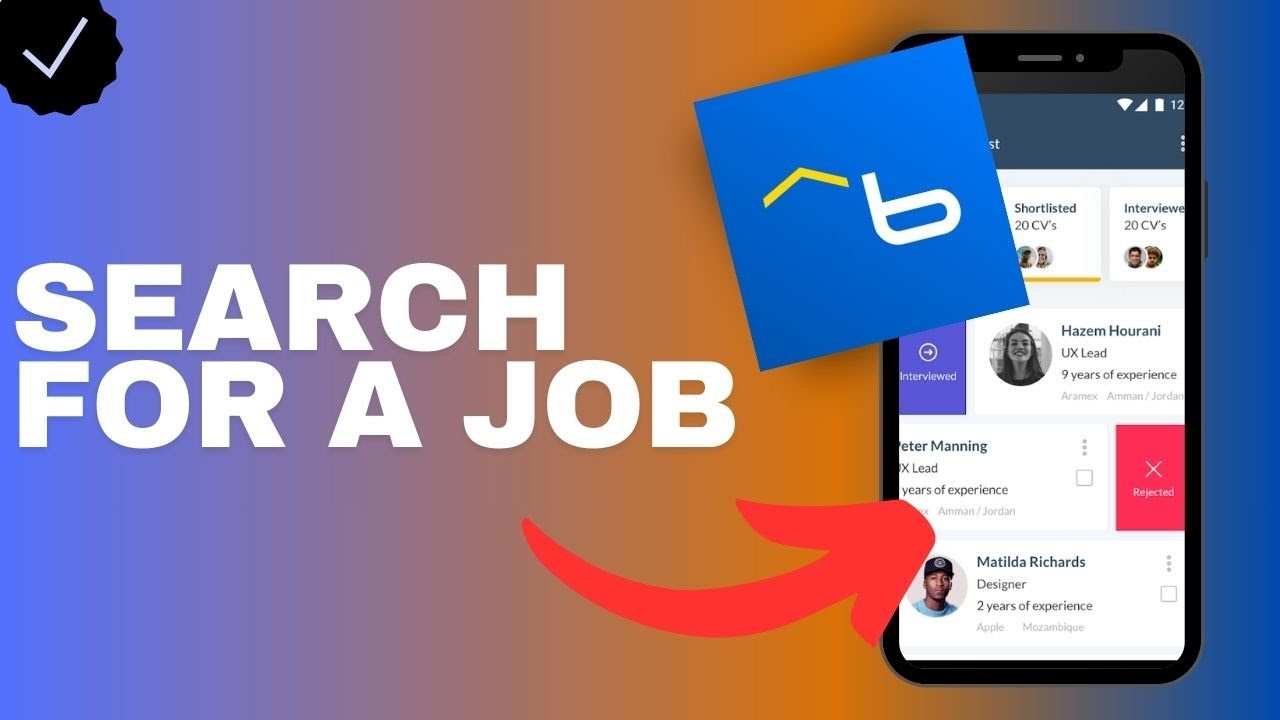 How to search for a job in the Bayt.com app?