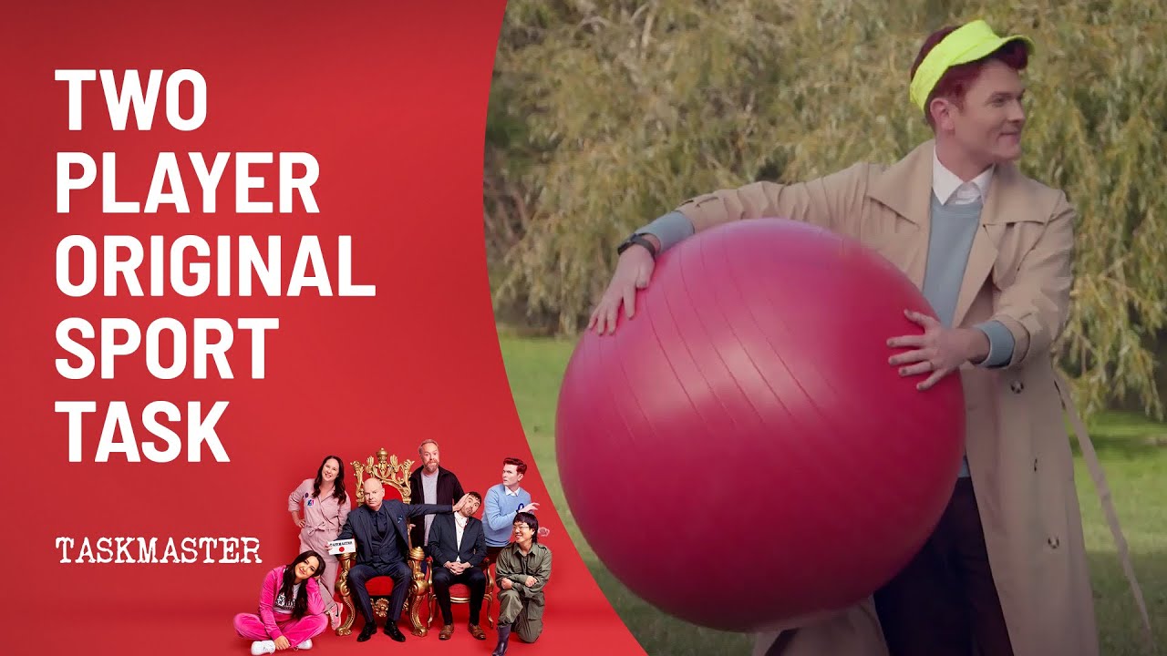 Rhys, Pete & Aaron In Original Two Player Sport Task | Taskmaster Australia | Channel 10