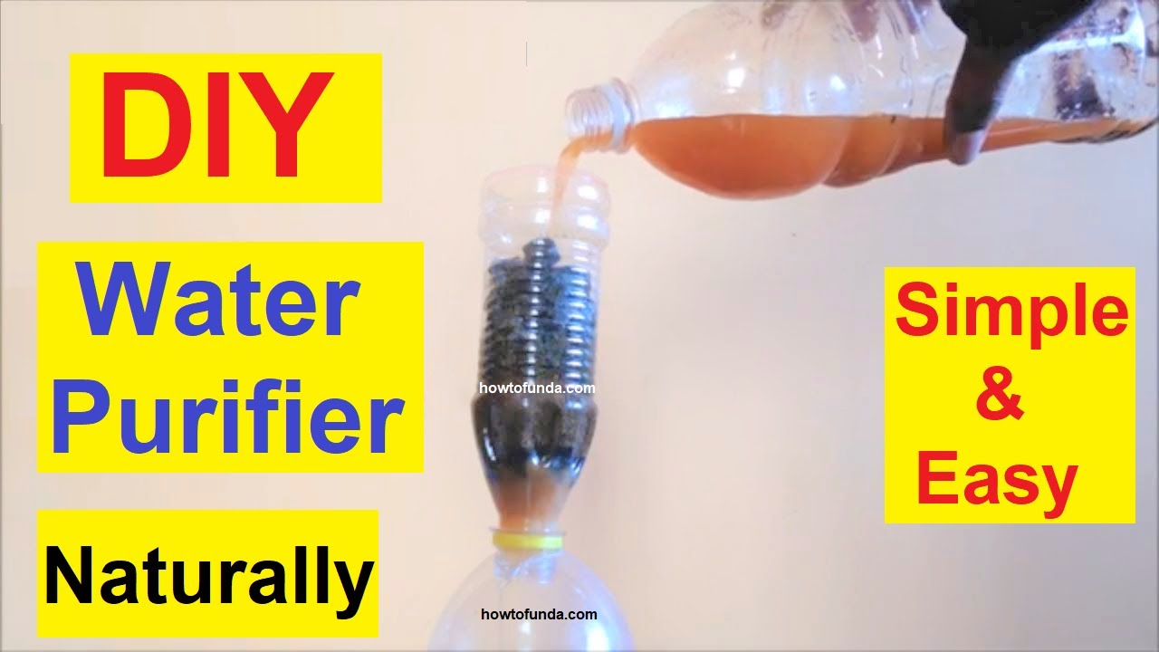 How to Make Water purifier working model in simple steps  | DIY | howtofunda