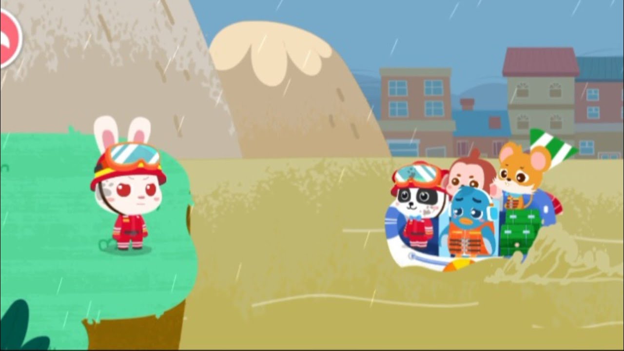 Fire Brigadier 🔥 👷‍♀️Team || and flude come in city || Let's Save the resistance || #kids #kidsgames