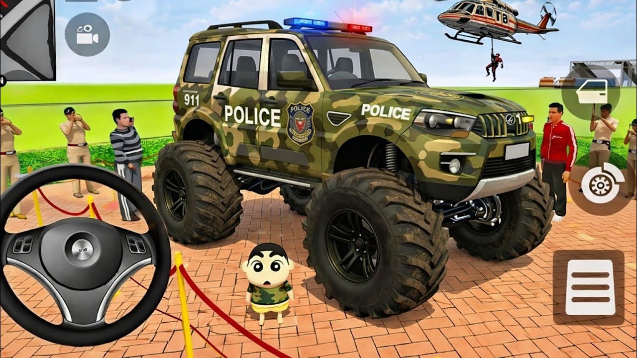 🚀Indian Theft Auto Franklin Order In Indian🤩 Army Car And  red bike Indian Police SUV Game