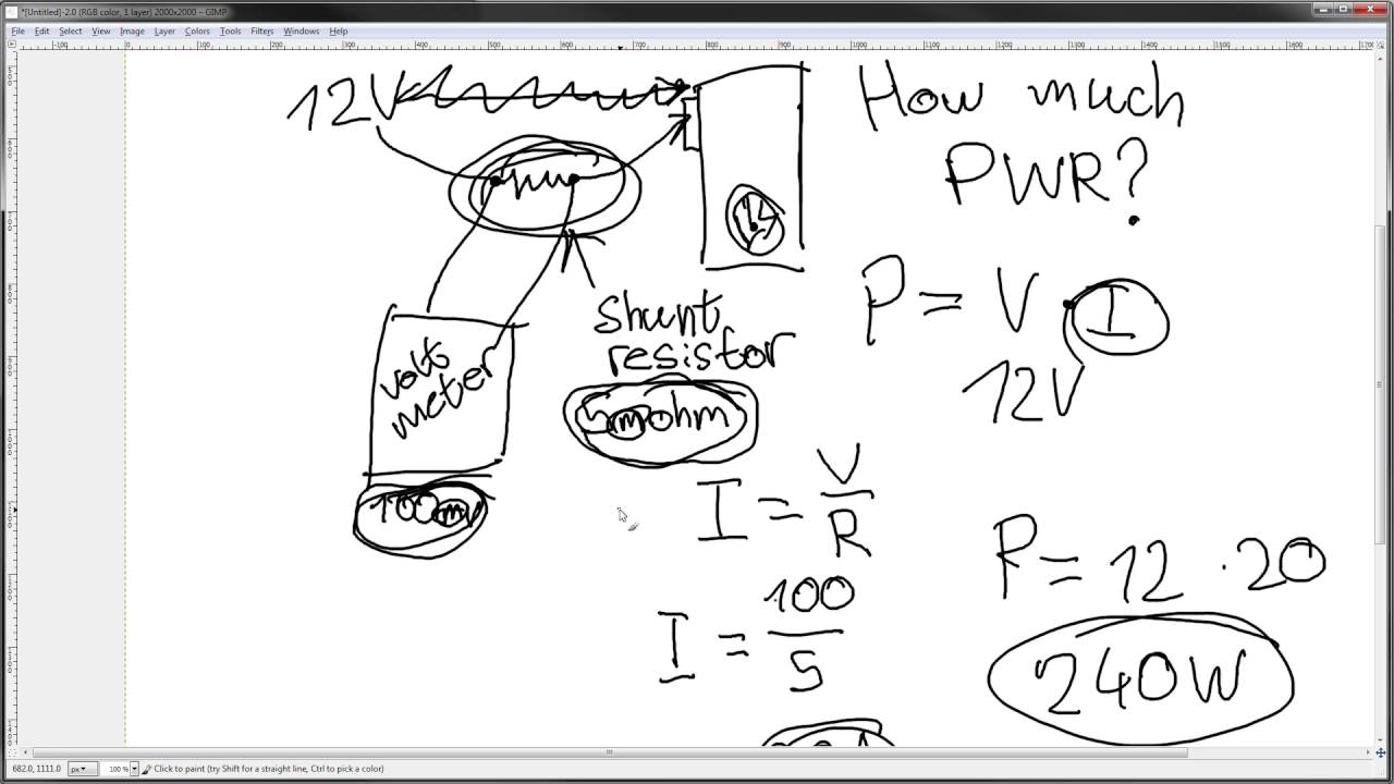 Explained with GIMP: How the shunt mod works