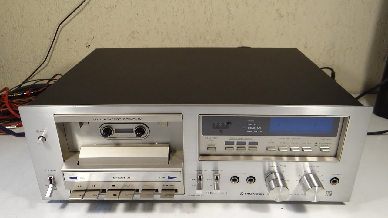 DECK TAPE PLAYER CASETERA PIONEER CT-F750 JAPAN 1979 RESTAURACION P2