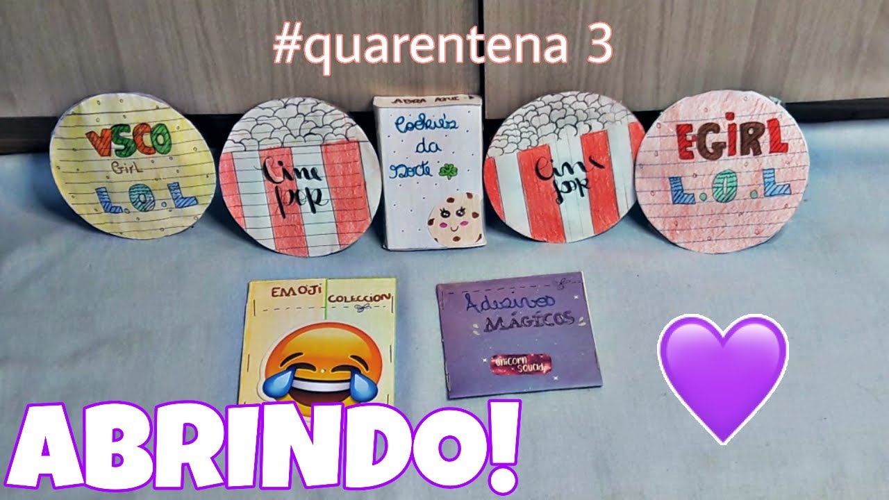 ABRINDO SURPRESINHAS CASEIRAS/QUARENTENA!!