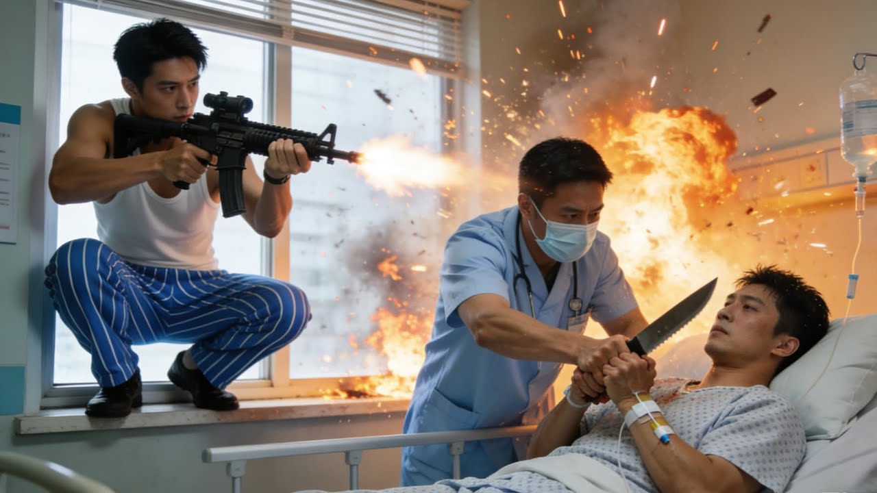 殺手闖入醫院欲滅口，關鍵時刻冷面特工趕到扭轉局勢💗