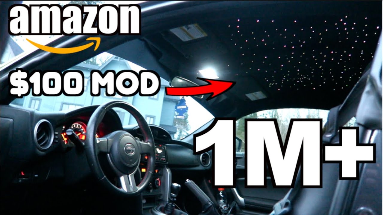 Installing Rolls Royce Star Lights ON WIDEBODY FRS ($100 AMAZON INTERIOR MODS)