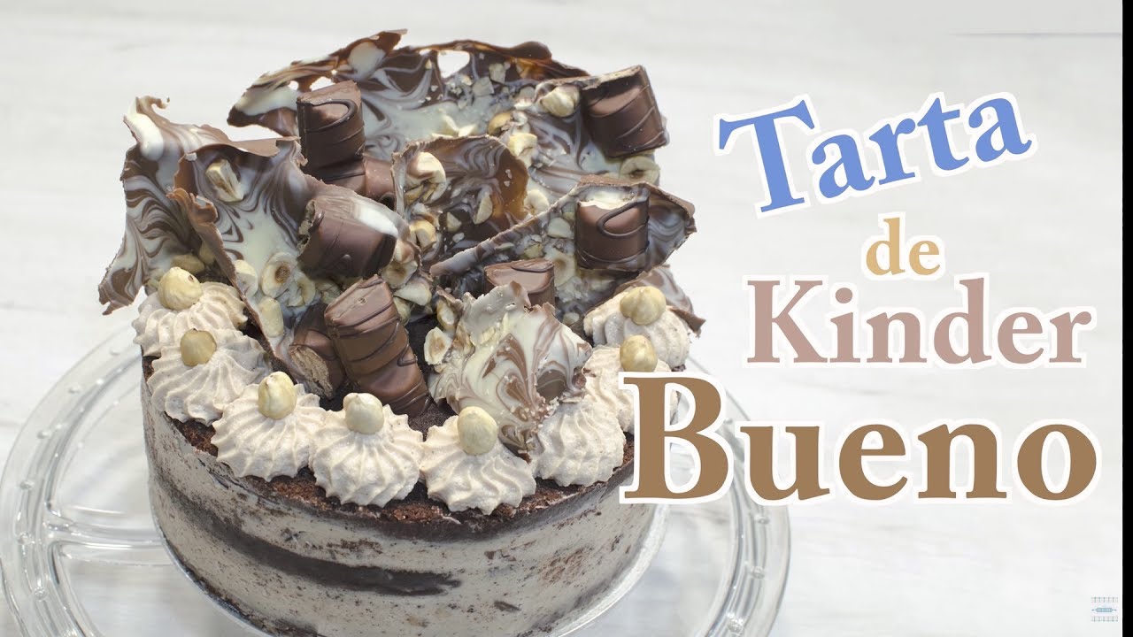Tarta Kinder Bueno en Español | Torta Kinder Bueno | Receta Tarta de Kinder  | Barritas Kinder Bueno
