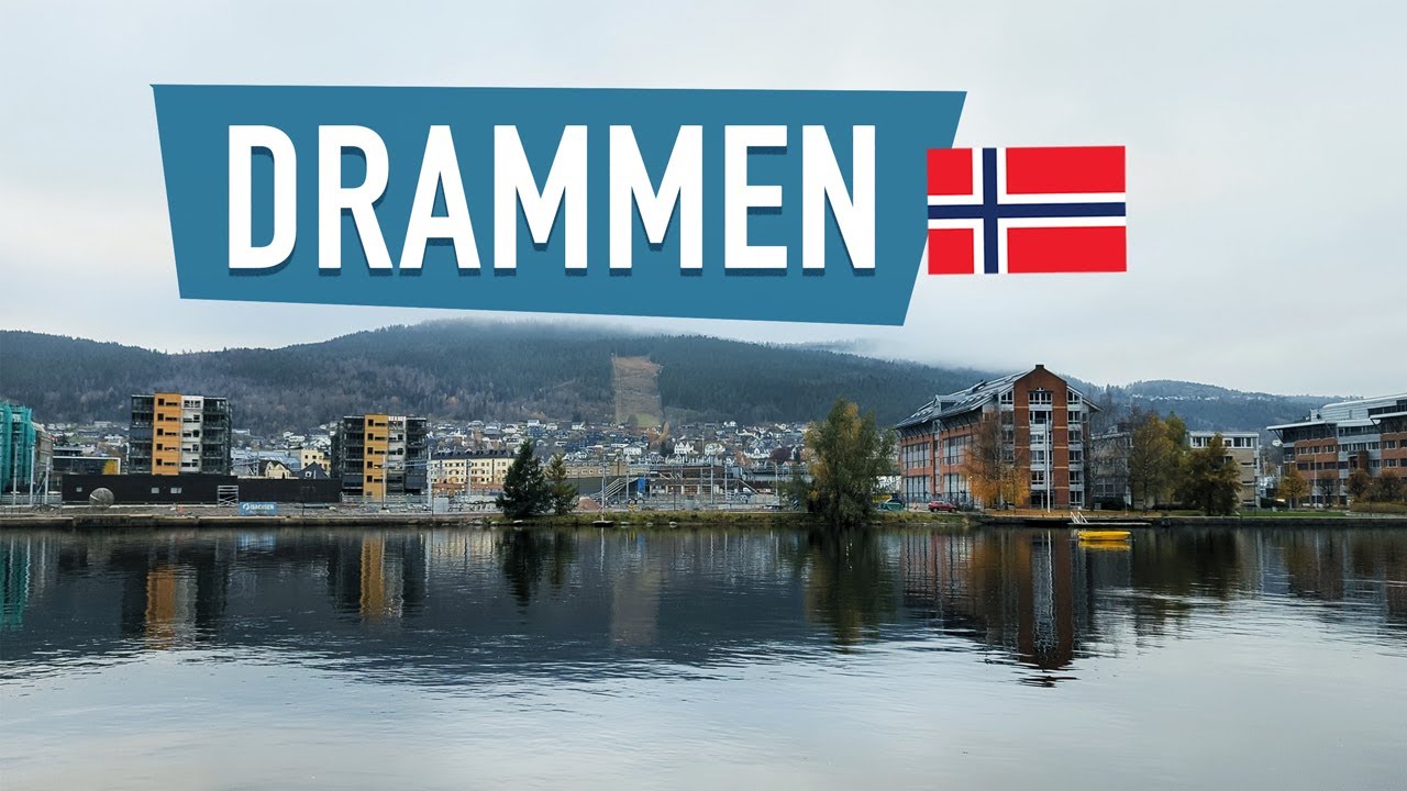 DRAMMEN, Norge, Norway 🇳🇴 Cozy Saturday Morning | 4K Walking Tour