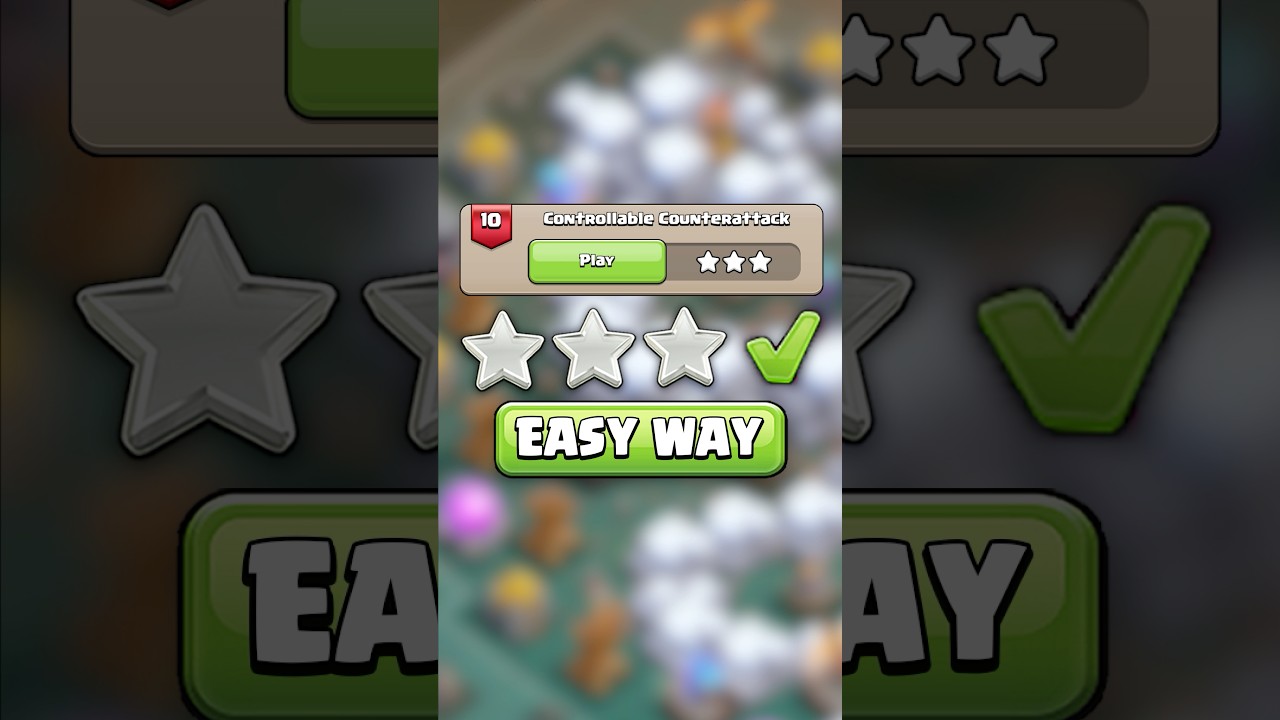 Controllable Counterattack Challenge EASY 3 Star Guide (Clash of Clans)