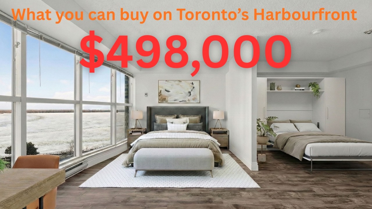 Looking for a property in Toronto. Here's a luxury Harbourfront condo for only $498,000.