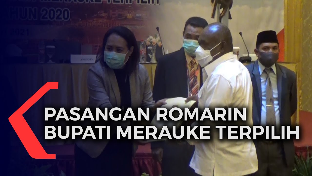 KPU TETAPKAN PASANGAN ROMARIN SEBAGAI BUPATI MERAUKE TERPILIH