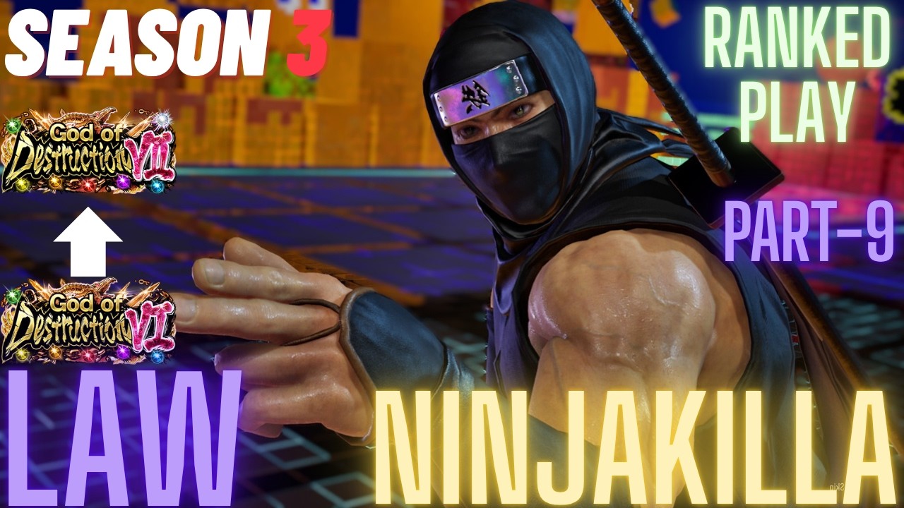 Tekken 8 | NinjaKilla (Law) God 6 To God 7 Part-9 Ranked Match