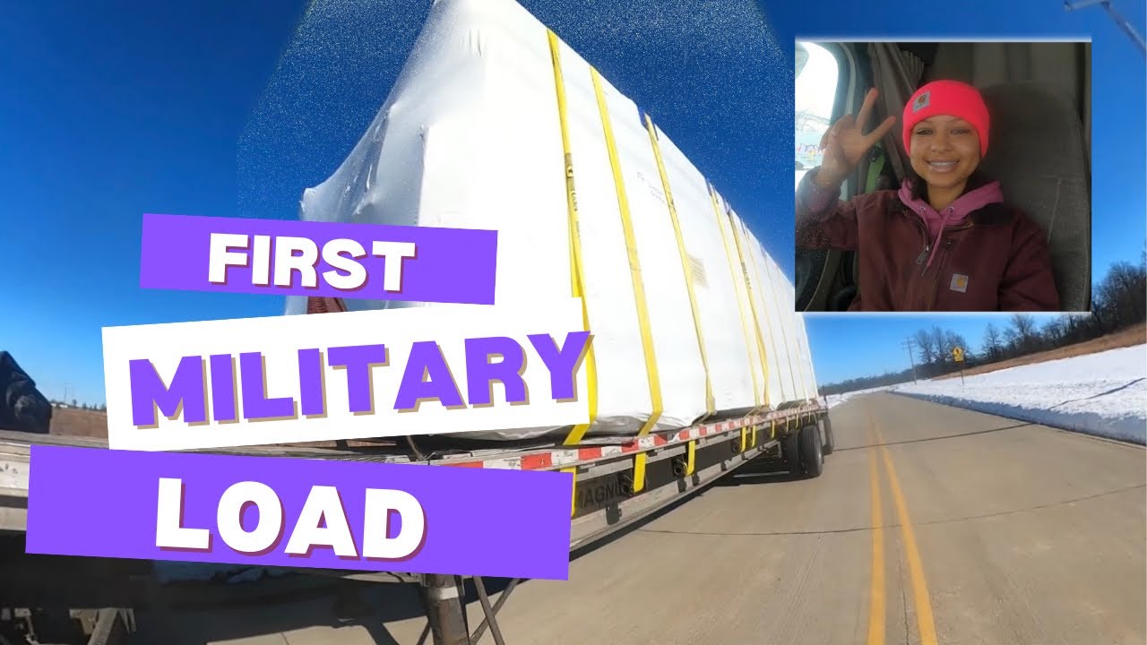 Winter Flatbedding Fun + First Military Load! 🚛🤩