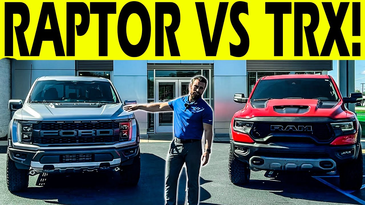 2021 Ford Raptor vs 2021 RAM TRX - FULL Side by Side Review!  😮