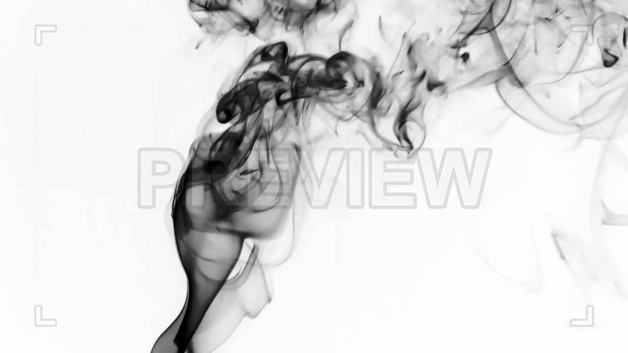 Black Smoke on White Background