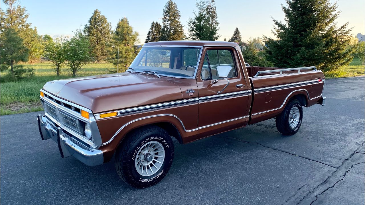 61k Mile 1977 Ford F-150 XLT Ranger Walk-Around and Drive
