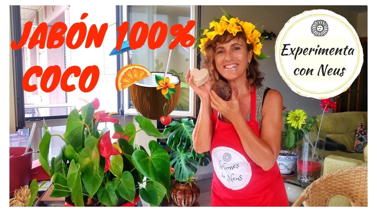 Jabón de coco 100%. Tutorial