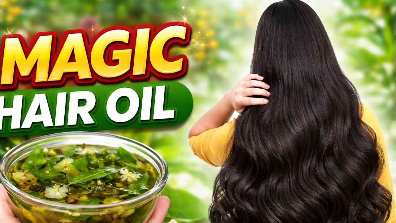 100%Natural Homemade Hair Oil for Fast Hair Growth | Stop Hair Fall & Grow Thick Long Hair Naturally