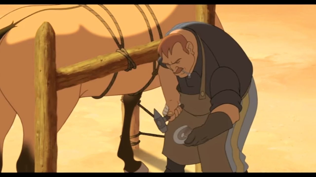 How to properly  nail on a horseshoe