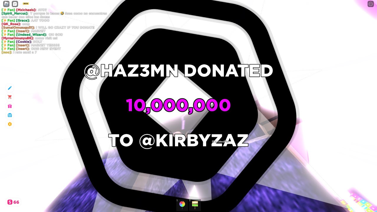 Hazem donates 10M Robux