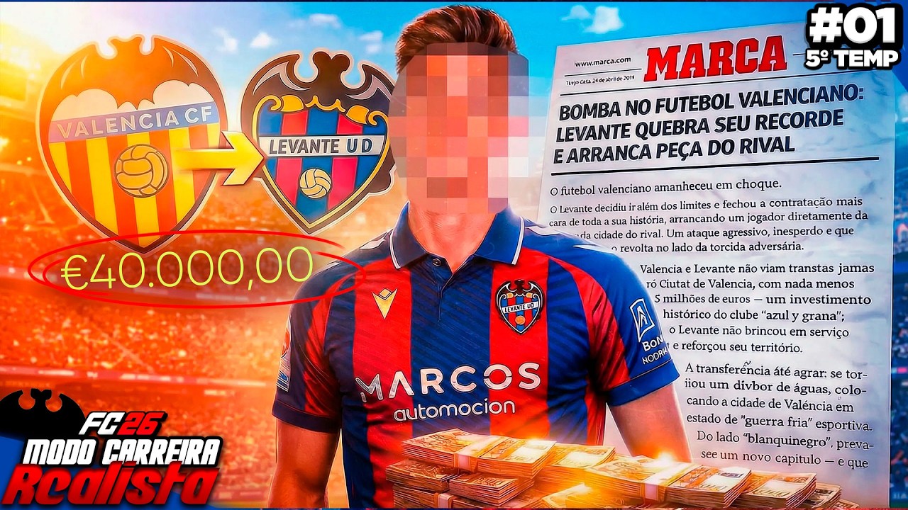 CONTRATAMOS O TRAÍRA! O CRAQUE DO RIVAL CHEGOU  - Modo Carreira Realista EA FC26 Parte 1