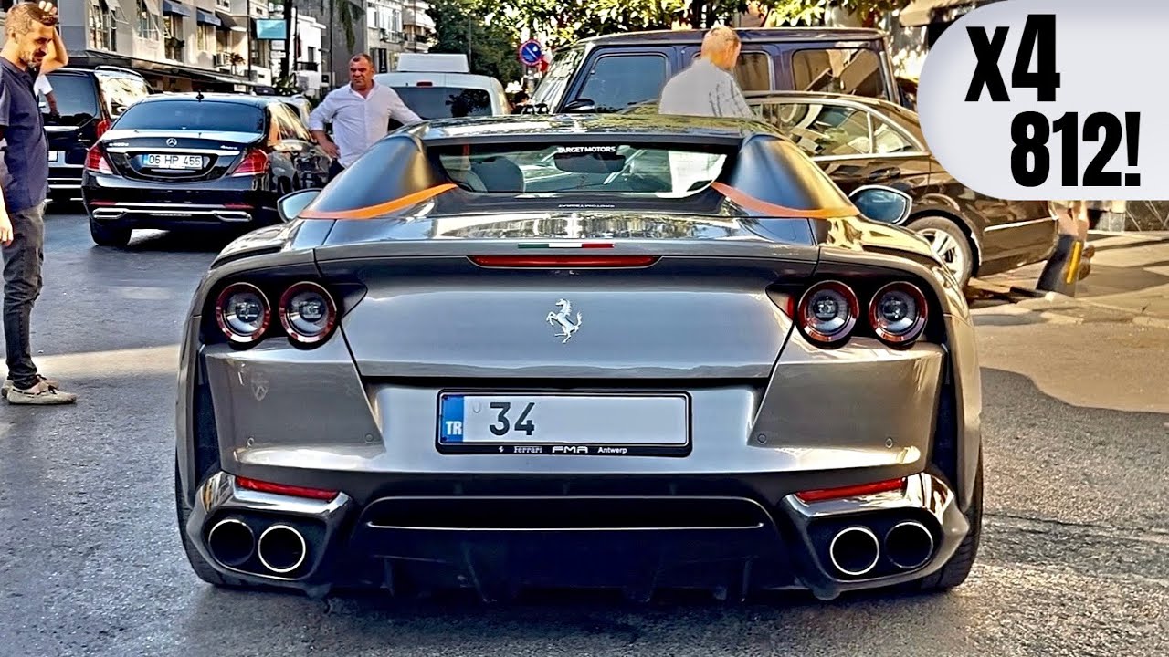 İstanbul'daki Süperspor Araçlardan V12 Senfonisi!(Ferrari 812 Bolluğu!)