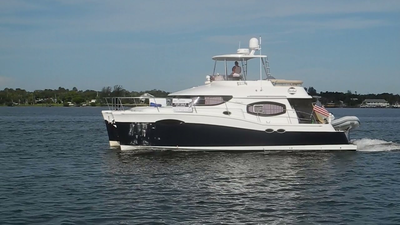 BIG blue powercat north of Vero Beach