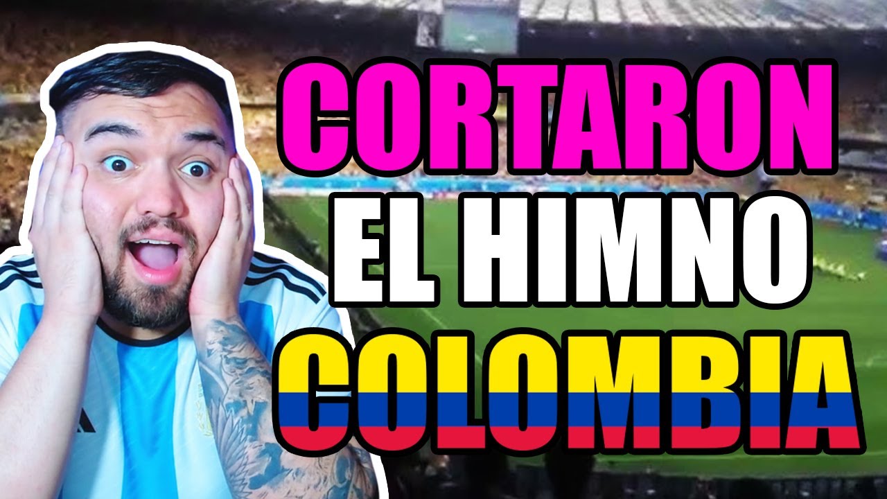 ARGENTINO reacciona 🇦🇷 | El día que cortaron el Himno Nacional y Colombia cantó más fuerte 🇨🇴
