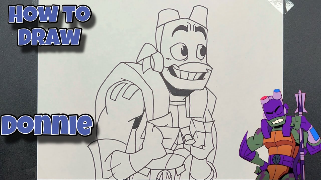 How To Draw Donnie | Rise of the Teenage Mutant Ninja Turtles #drawing #tmnt