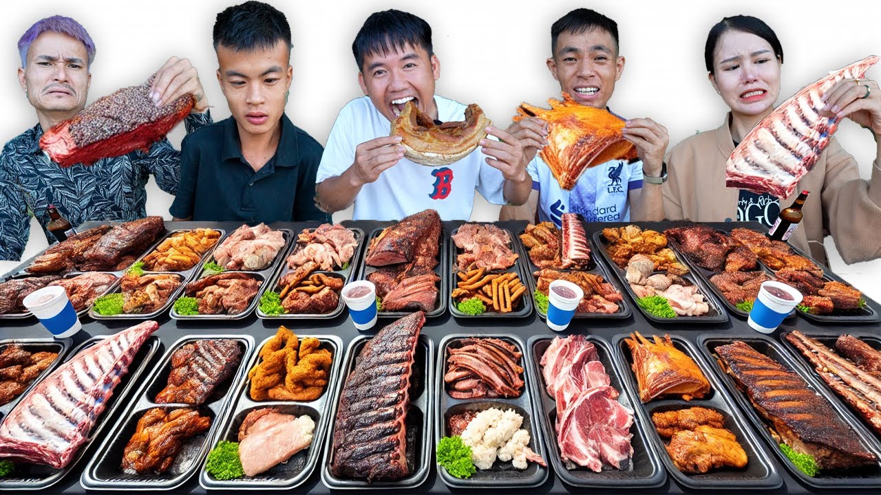 Hưng Troll | Thử Thách Người Cuối Cùng Ngừng Ăn Các Loại Thịt Thắng Nhận 500$