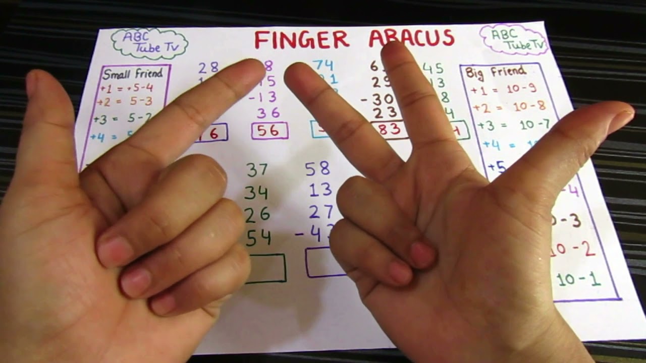 FINGER ABACUS (PART 7)- ABACUS - FINGER CALCULATION TRICK - ABACUS TUTORIAL